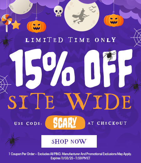 15% Off Site Wide for Halloween! Save Huge with Big Discounts On Golf Clubs, Bags, Golf Shoes, and Apparel! Shop Now!