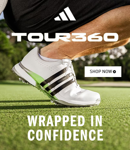 Adidas TOUR 360 Shoes  - New For 2024 -  Now Available at Rock Bottom Golf brand page - mobile image