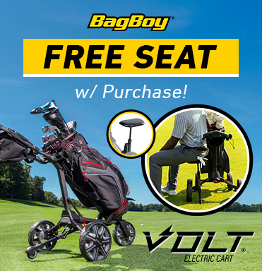 FREE Cart Seat with Bag Boy Volt Electric Cart Purchase - Shop Now!