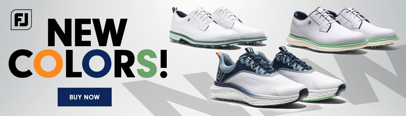 FootJoy Golf Shoes at Rock Bottom Golf brand page - desktop image
