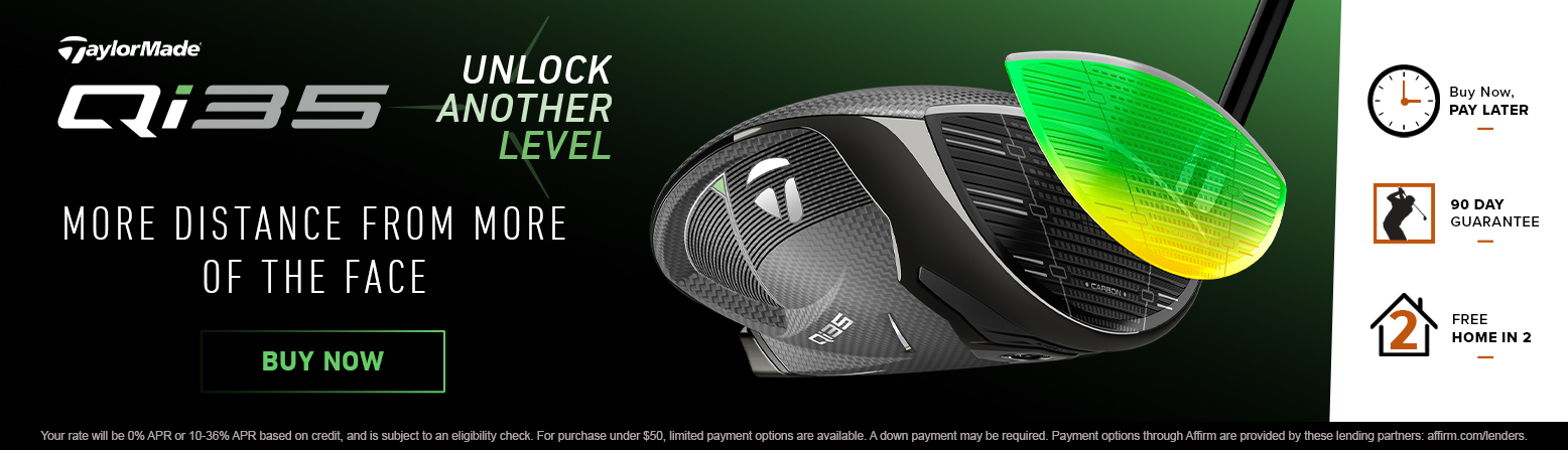 TaylorMade Golf Clubs at Rock Bottom Golf brand page - desktop image